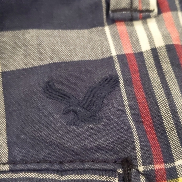 AMERICAN Eagle men’s longboard plaid shorts sz 28 - Picture 4 of 7